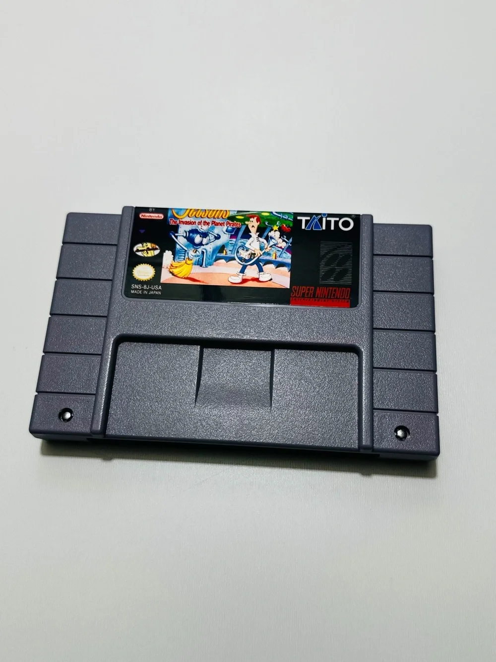 The Jetsons The Invasion of the Planet Pirates For Super Nintendo Game Cartridge